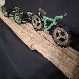 Unique Chain Link Bicycle Sculpture